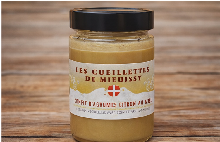 Confit d'agrumes Citron - Amandes et Miel 